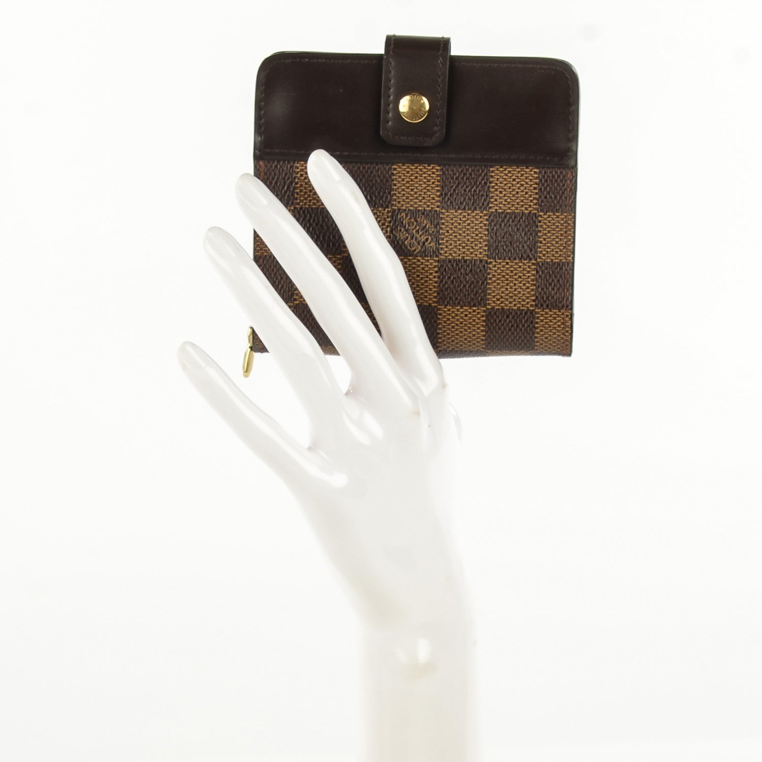 Louis Vuitton Damier Ebene Zippe Zipped Compact Wallet 2 of 7