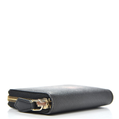 Givenchy Textured Coated Canvas Rottweiler Print Zip Wallet Black 4 of 9