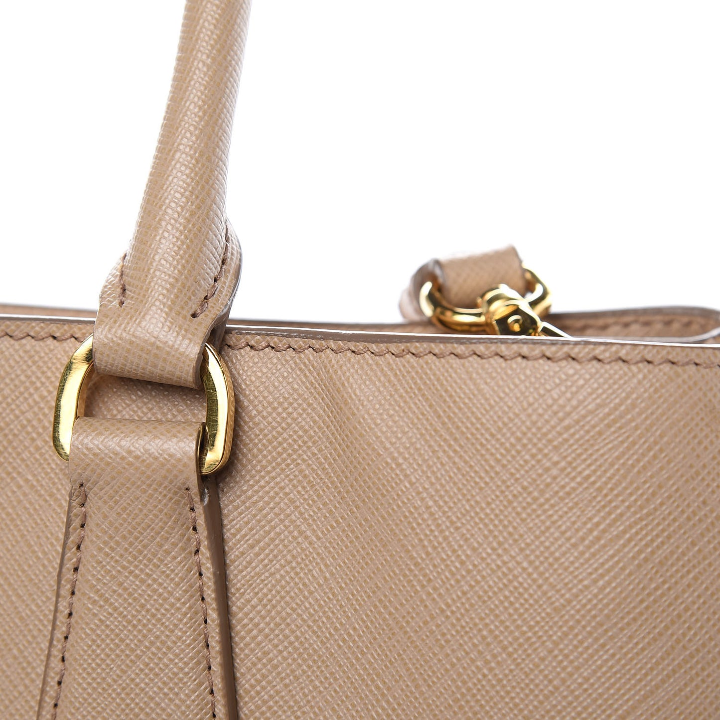 Saffiano Lux Medium Tote Sabbia