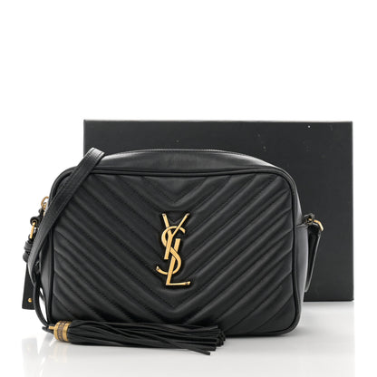 Saint Laurent Calfskin Matelasse Monogram Lou Camera Bag Black 15 of 15