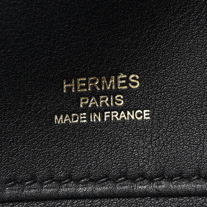 Hermes Swift Kelly Cut Clutch Pochette Black 6 of 9