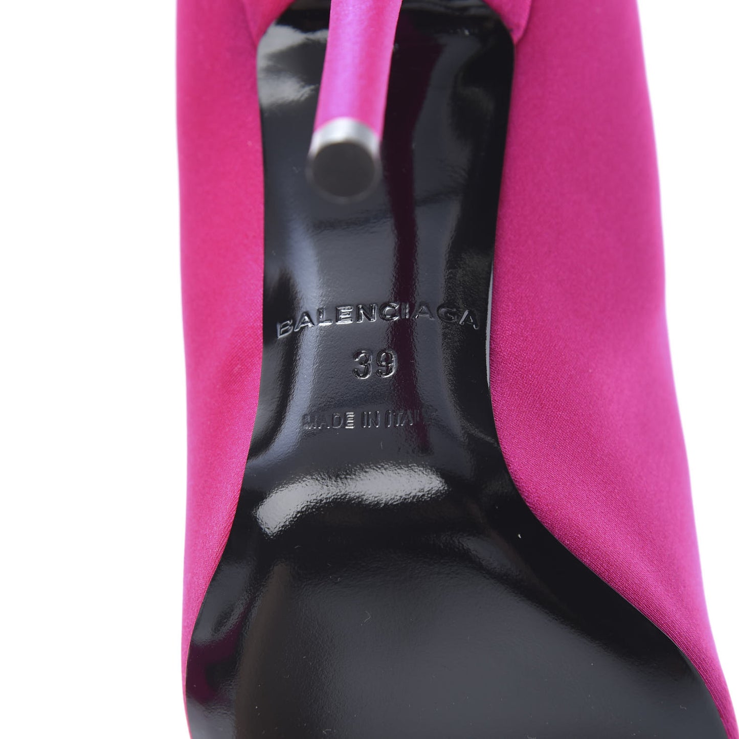 Jersey Crepe Extreme Pointed Toe Knife Booties 39 Dark Pink