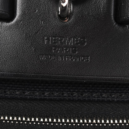 Hermes Military Toile Vache Hunter Herbag Zip PM 31 Black 7 of 11