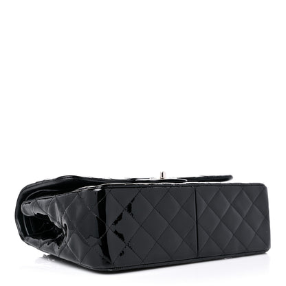 Chanel Patent Quilted Jumbo Double Flap Black 4 of 12