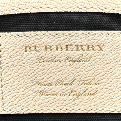 Burberry Soft Grain Calfskin House Check Small Helmsley Crossbody Limestone 6 of 15