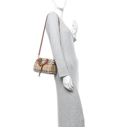 Burberry Vintage Check Mini Bowling Bag Briar Brown 2 of 10