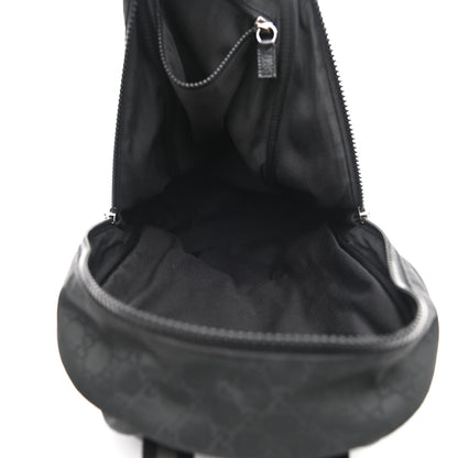 Gucci Nylon Monogram Slim Backpack Black 5 of 11