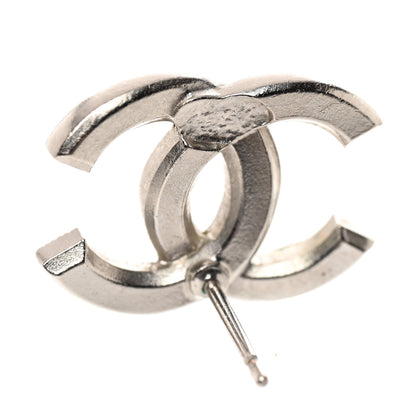 Chanel Baguette Crystal CC Earrings Silver 4 of 5
