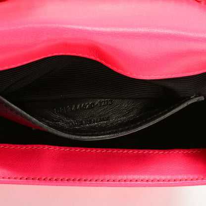 Saint Laurent Calfskin Small Classic Monogram Satchel Neon Pink 8 of 8
