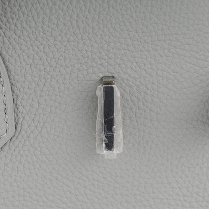 Hermes Togo Birkin 35 Gris Mouette Bleu Agate 16 of 24
