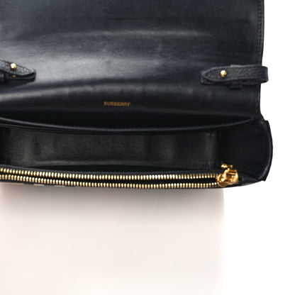 Burberry Grainy Calfskin Vintage Check Hampshire Crossbody Black 5 of 9
