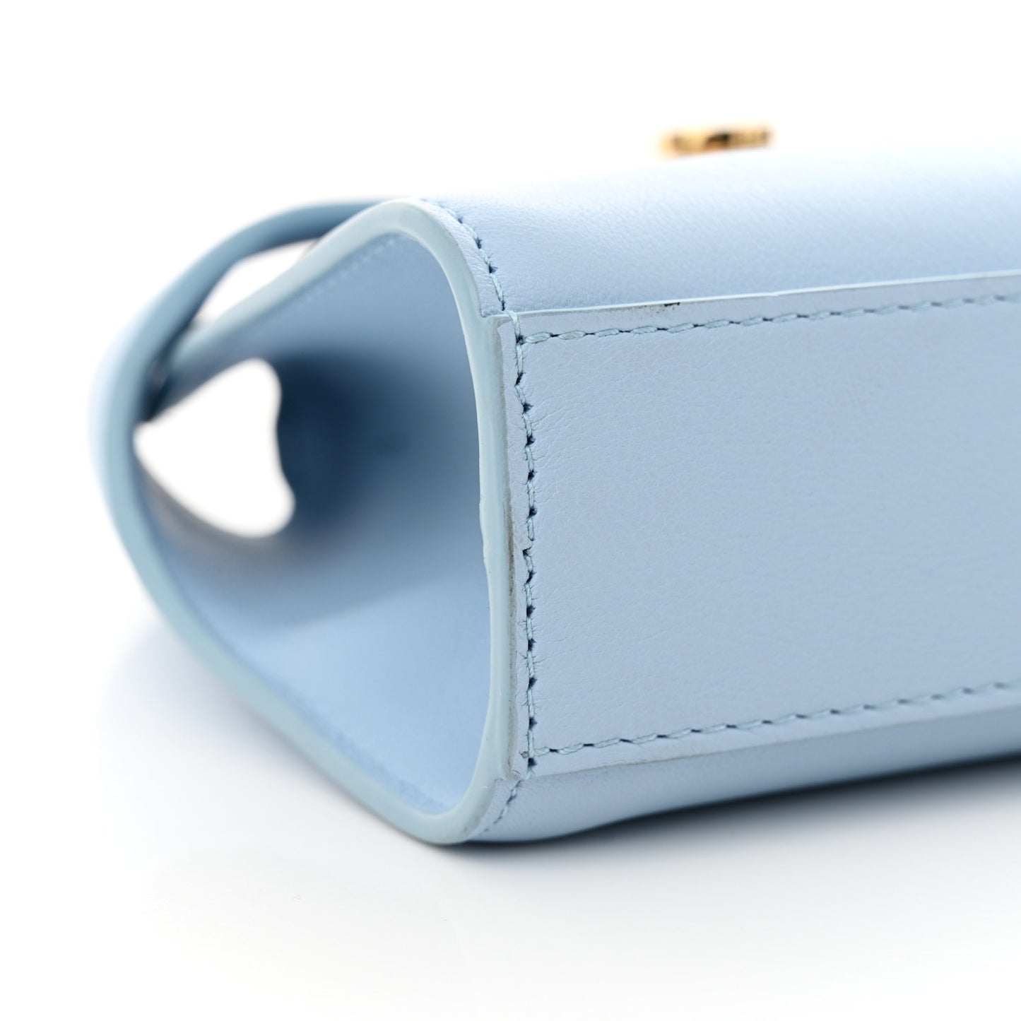 Calfskin Mini Hug Crossbody Bag Sky Blue