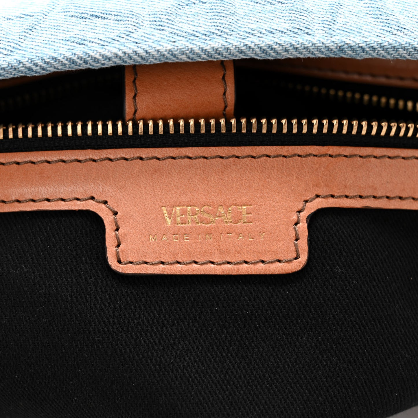 Jacquard Canvas Large Allover Medusa Tote Blue