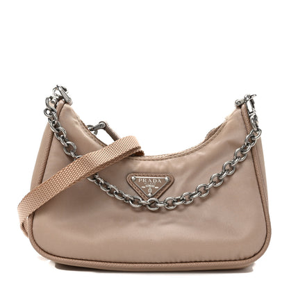 Prada Tessuto Nylon Saffiano Mini Re-Edition 2000 Shoulder Bag Cammeo 1 of 10