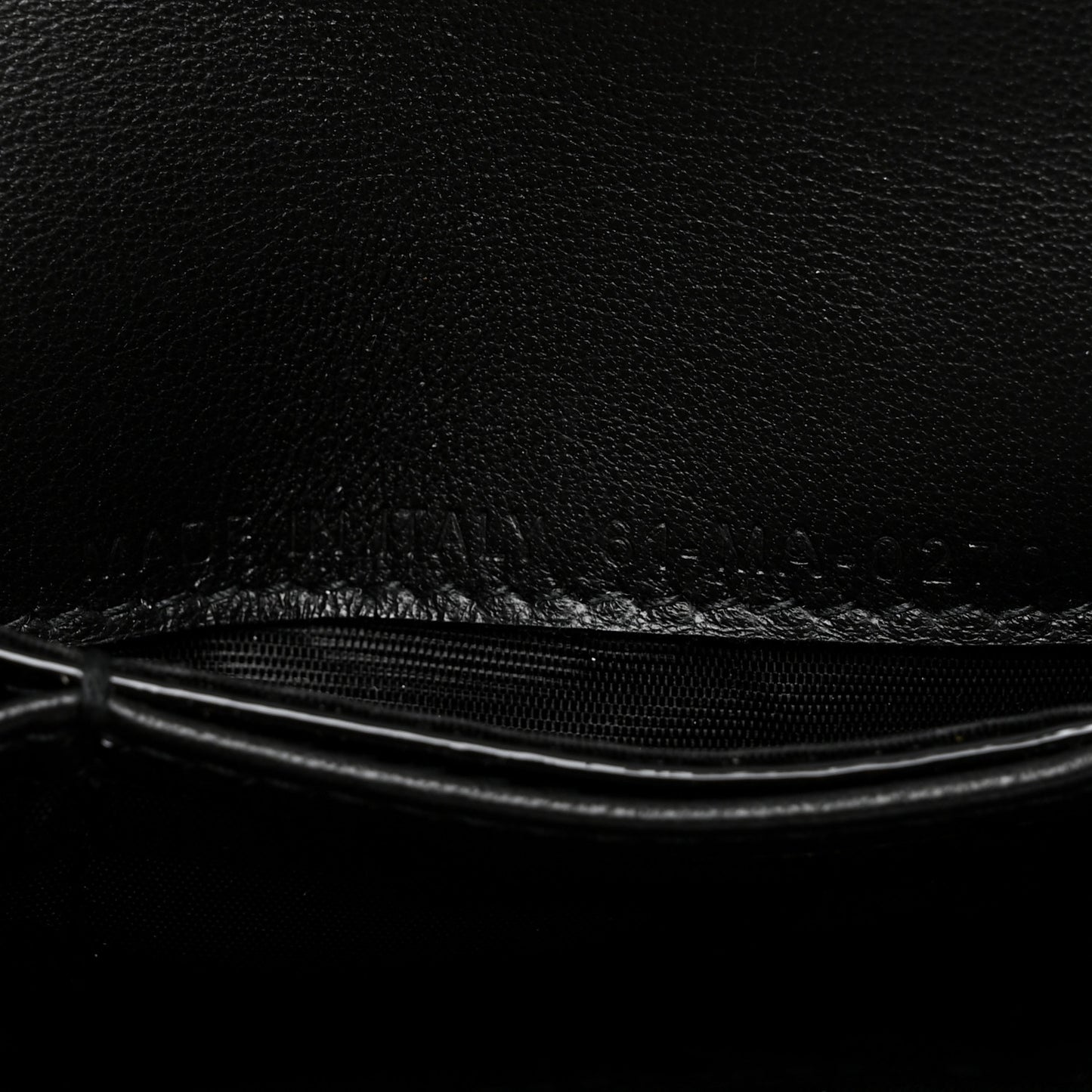 Patent Cannage Nano Lady Dior Card Holder Black