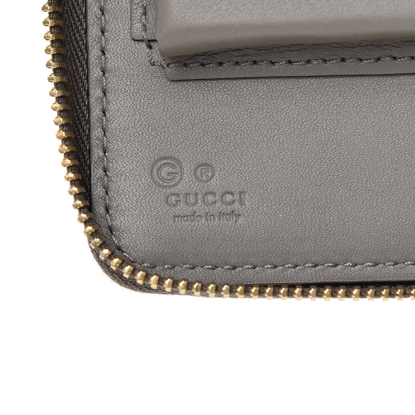 Soft Microguccissima Zip Around Top Handle Travel Wallet Loess