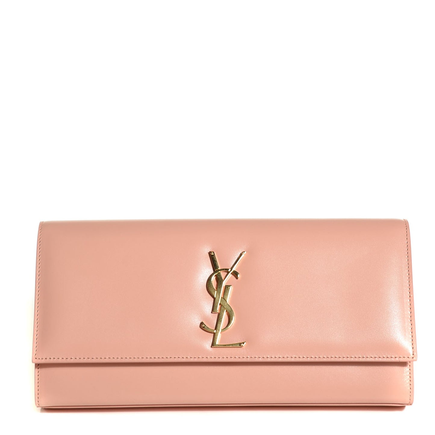 Calfskin Classic Monogram Clutch Blush