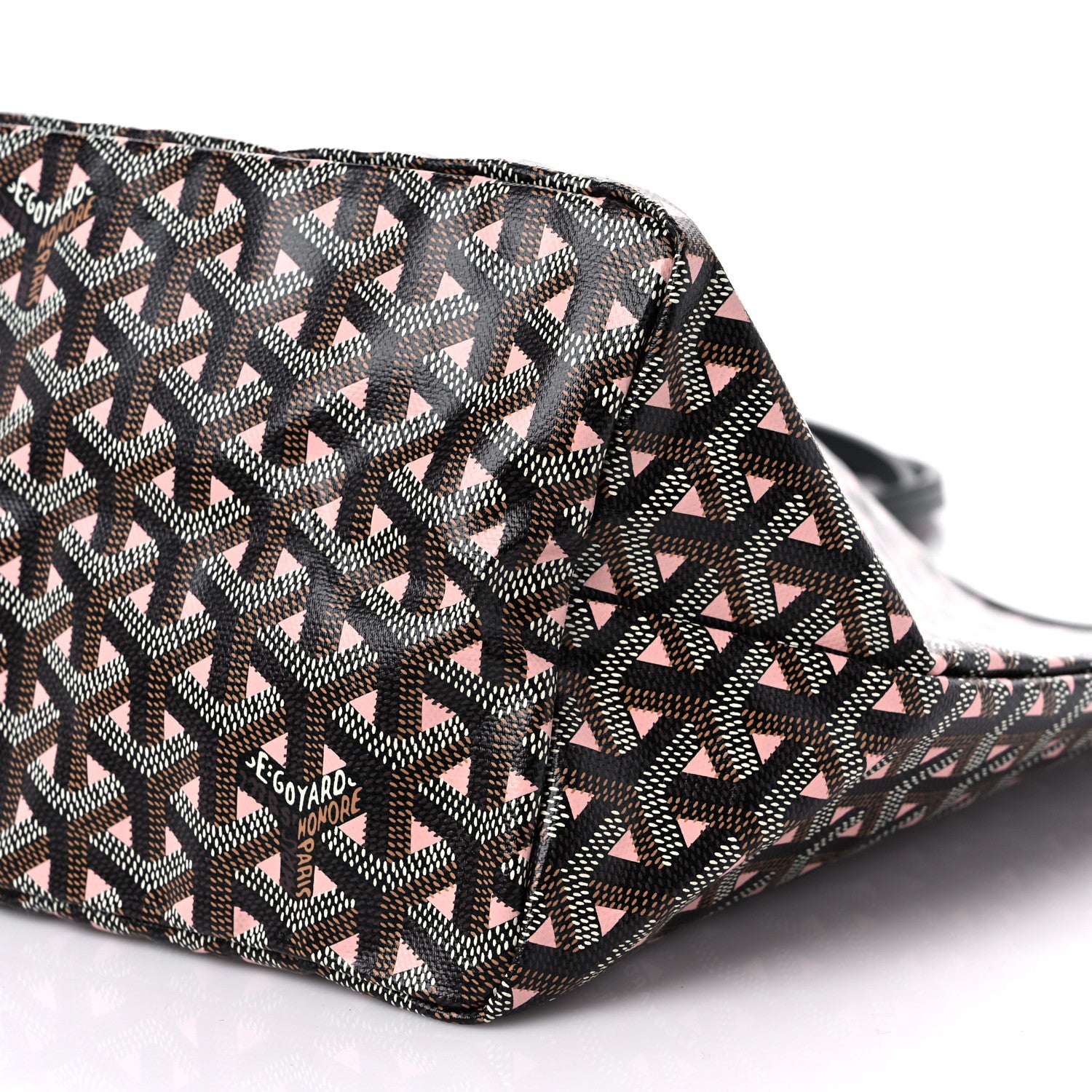 Goyard Goyardine Saint Louis Claire Voie PM Black Pink 9 of 10