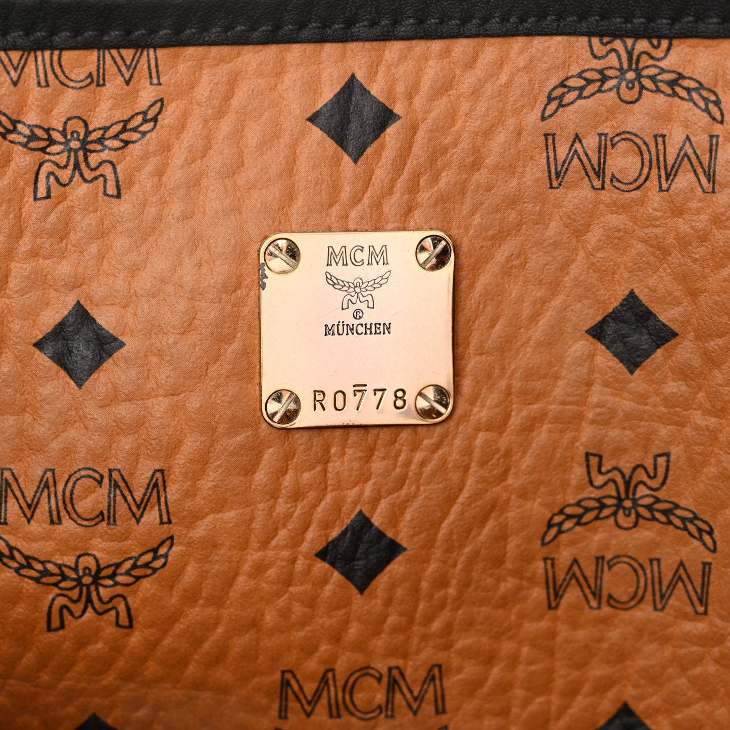 Visetos Medium Project Reversible Shopper Tote Cognac