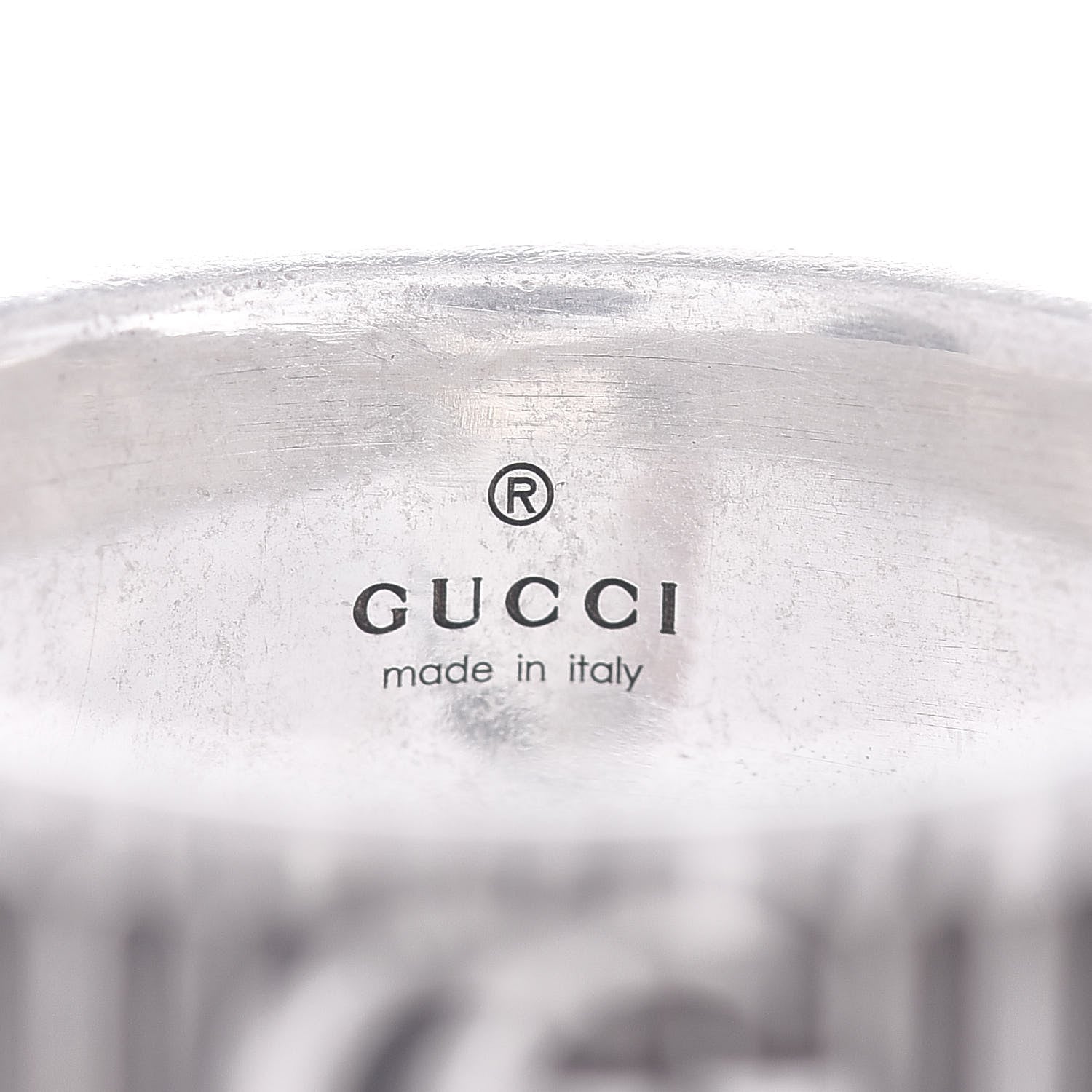 Gucci Sterling Silver Double G Band Ring 62 10 4 of 4