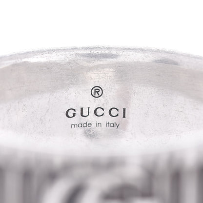 Gucci Sterling Silver Double G Band Ring 62 10 4 of 4