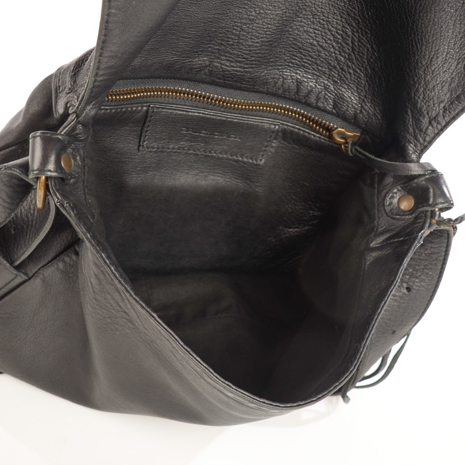 Balenciaga Chevre Flap Shoulder Bag Black 5 of 8