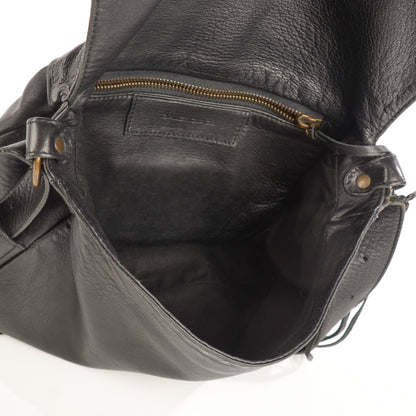 Balenciaga Chevre Flap Shoulder Bag Black 5 of 8