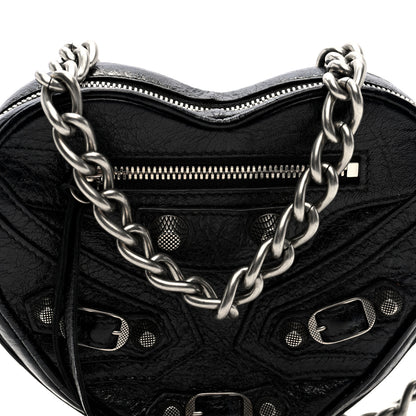 Balenciaga Agneau Arena Mini Le Cagole Heart Bag Black 8 of 9