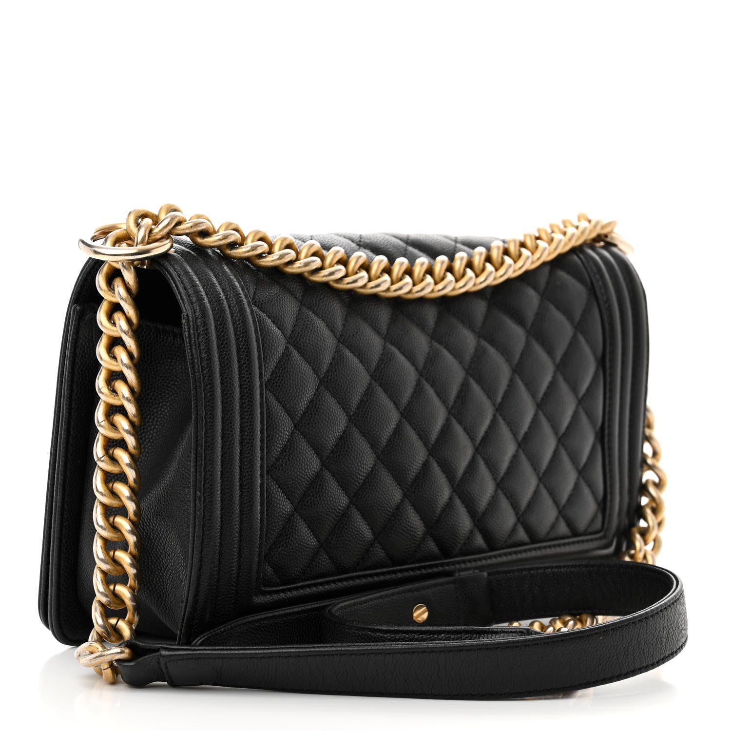 Chanel Caviar Quilted Medium Boy Flap Black 3 of 11