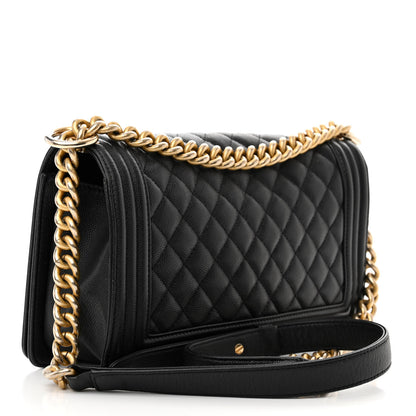 Chanel Caviar Quilted Medium Boy Flap Black 3 of 11