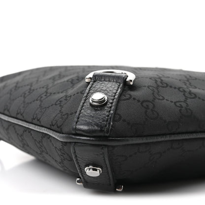 Gucci Nylon Monogram Abbey Messenger Bag Black 10 of 10
