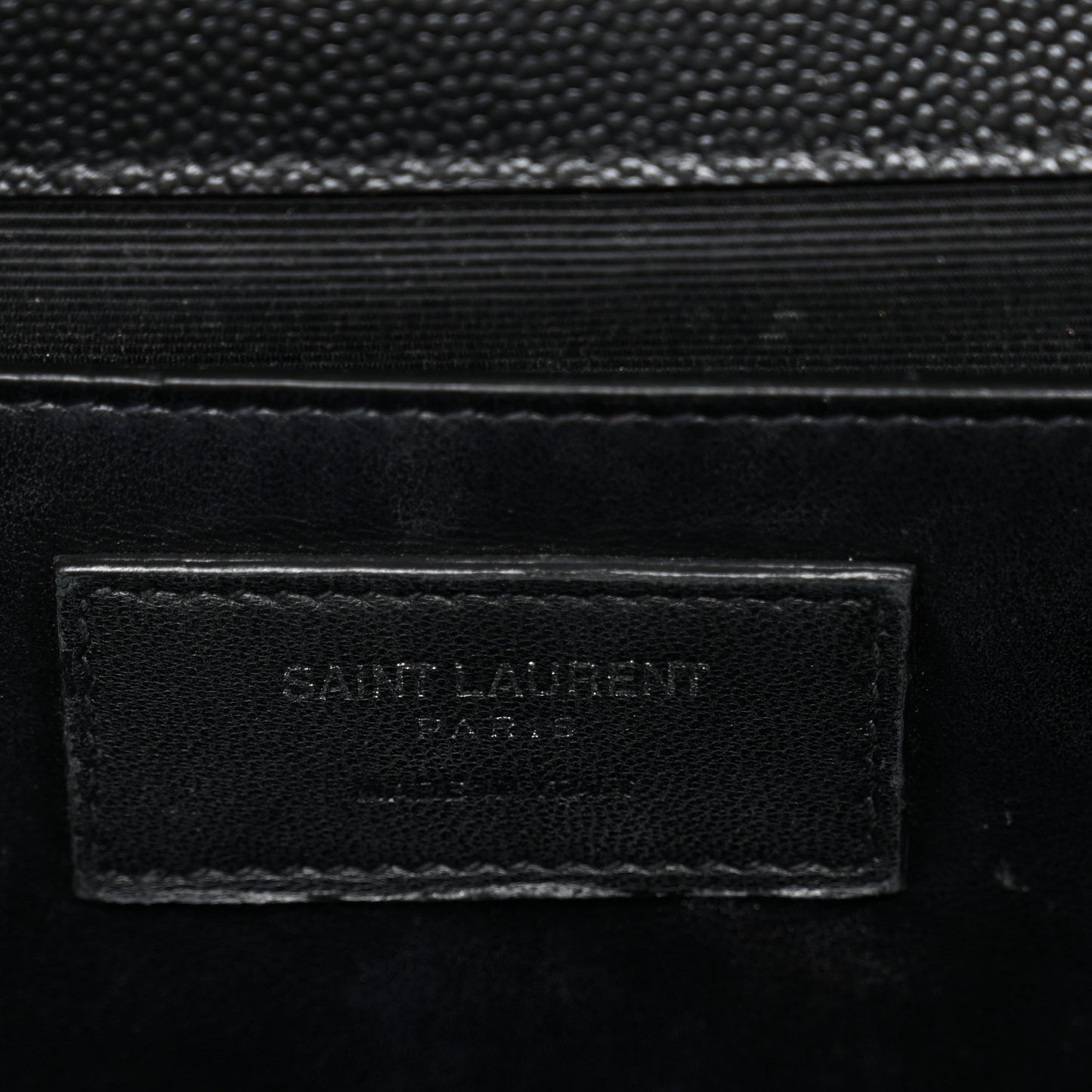 Grain De Poudre Medium Classic Monogram Monochrome Kate Satchel Black
