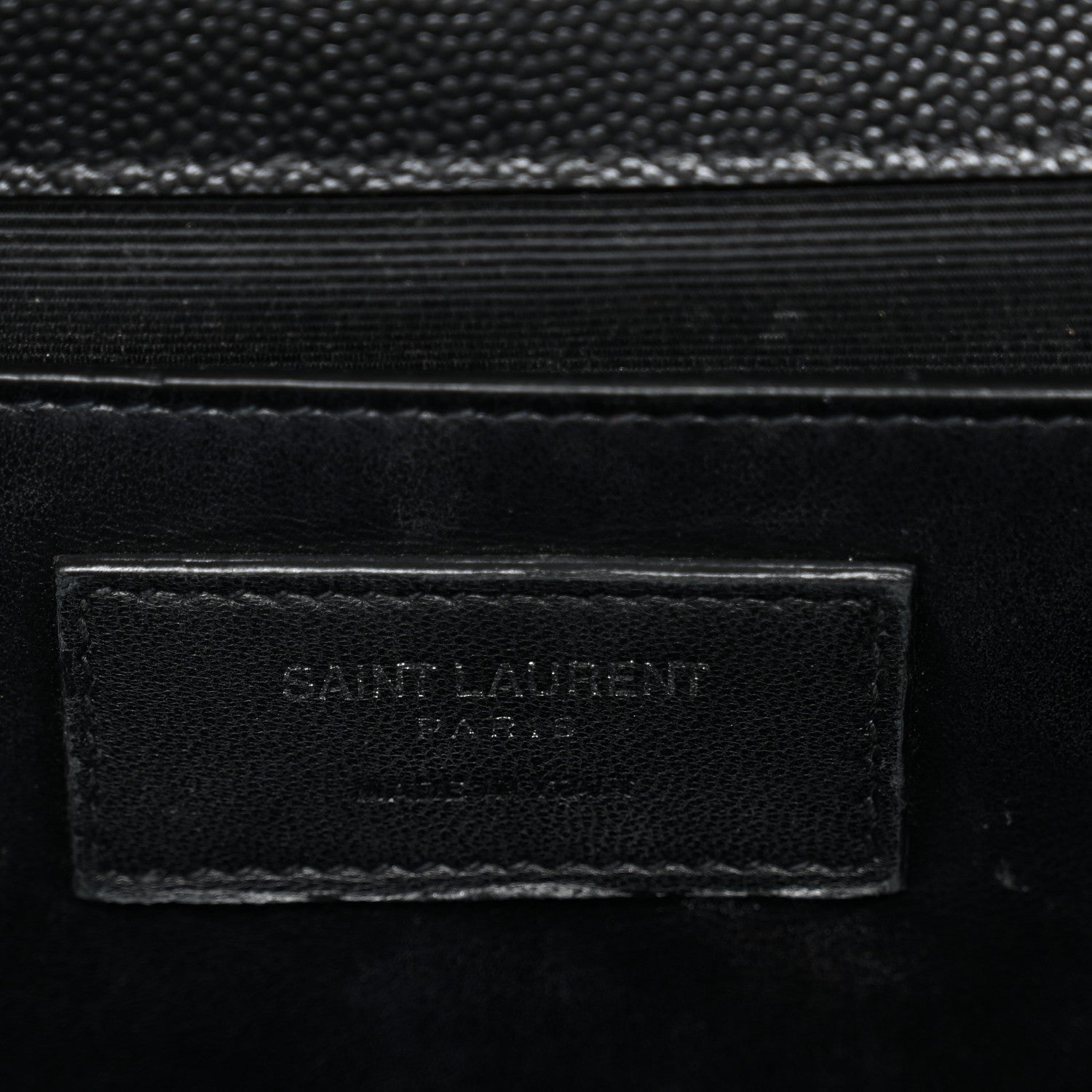 Saint Laurent Grain De Poudre Medium Classic Monogram Monochrome Kate Satchel Black 6 of 16