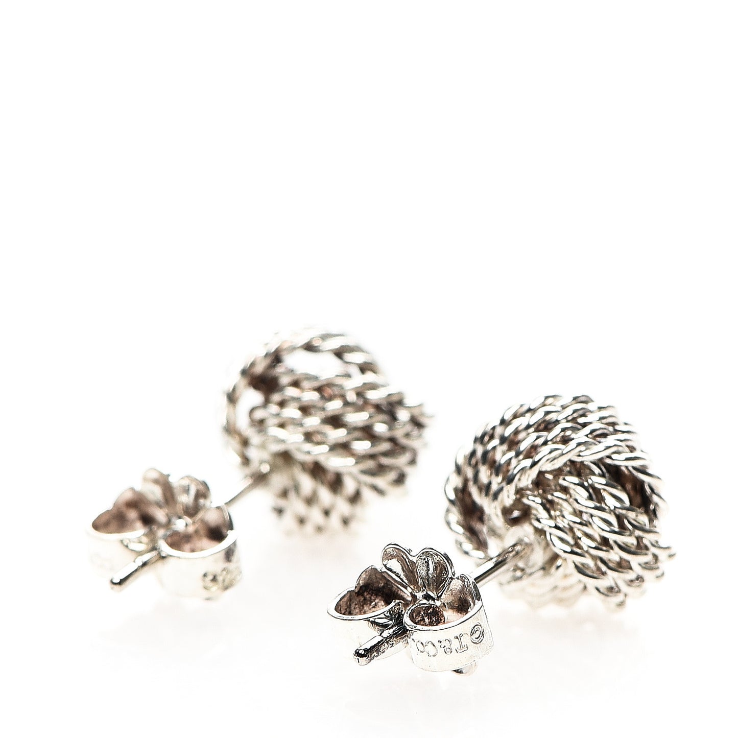 Sterling Silver Twist Knot Earrings