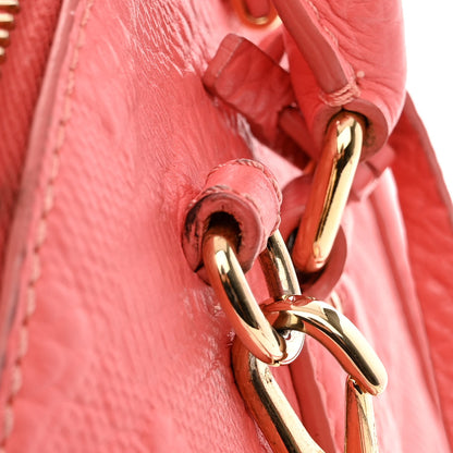 Burberry Heritage Grain Check Embossed Small Orchard Bowling Bag Pink 12 of 13
