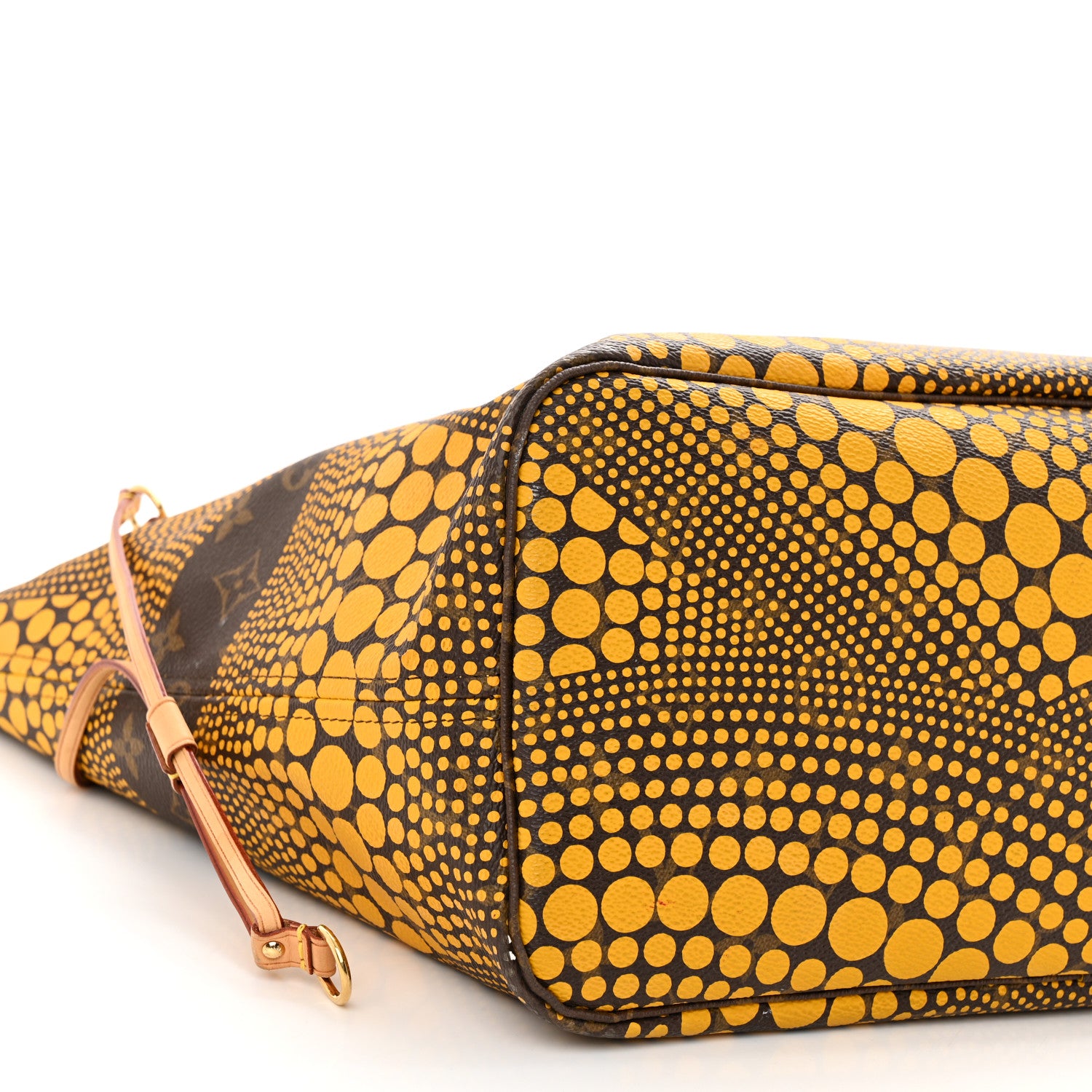 Louis Vuitton Monogram Kusama Waves Neverfull MM Yellow 8 of 12