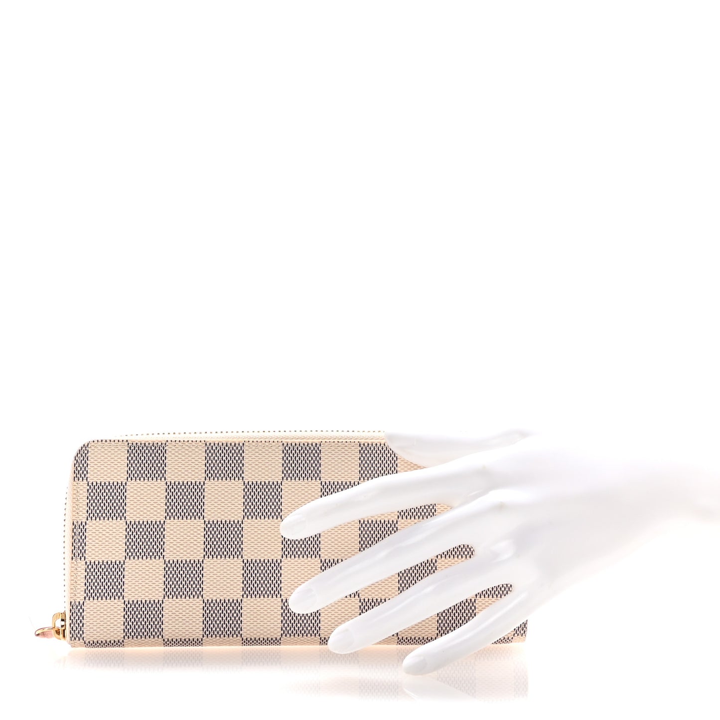 Damier Azur Clemence Wallet Rose Ballerine