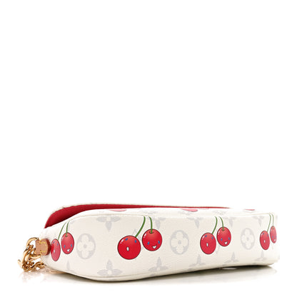 Louis Vuitton LV X TM Monogram Cerises Ivy Wallet On Chain White 4 of 9