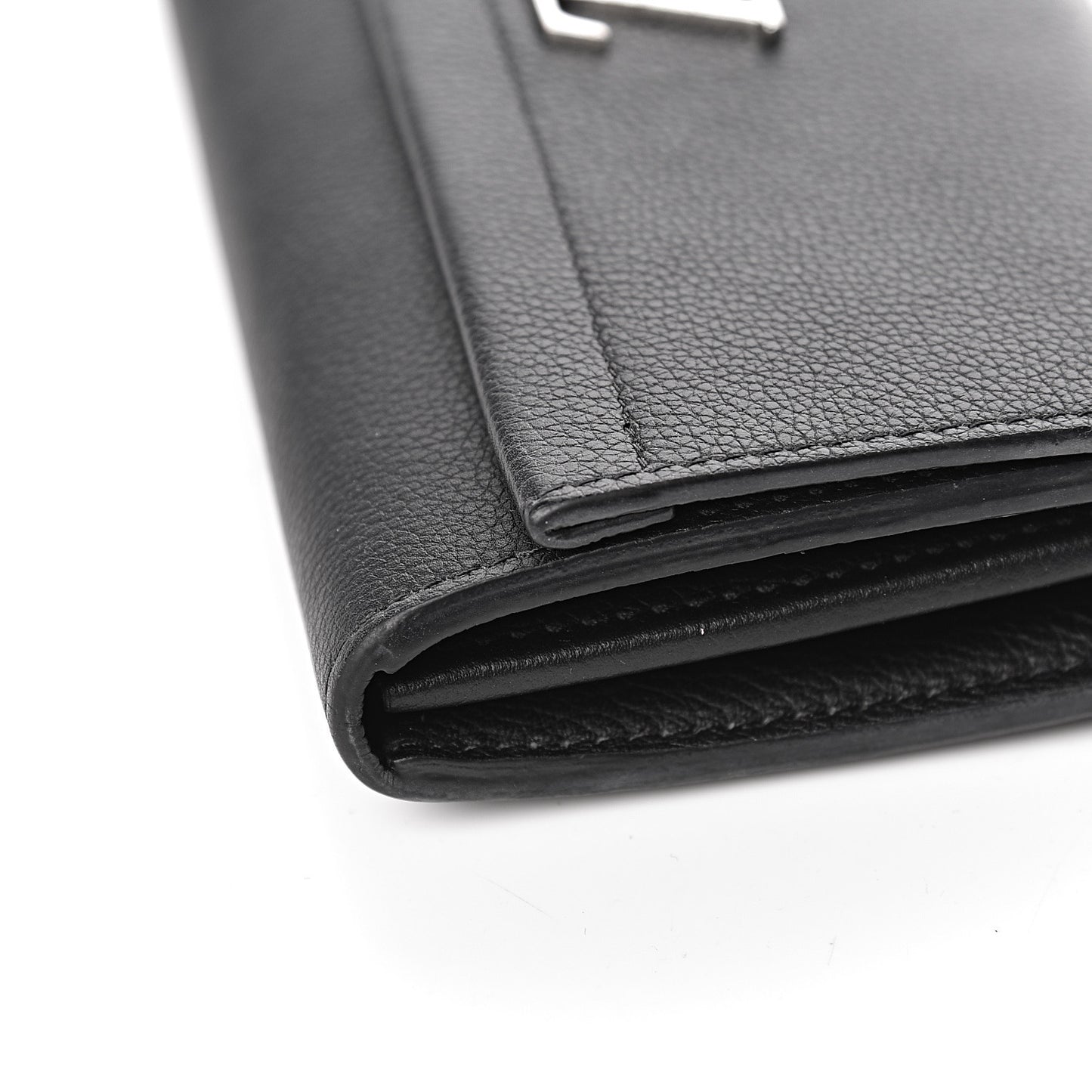 Calfskin Lockme II Wallet Black