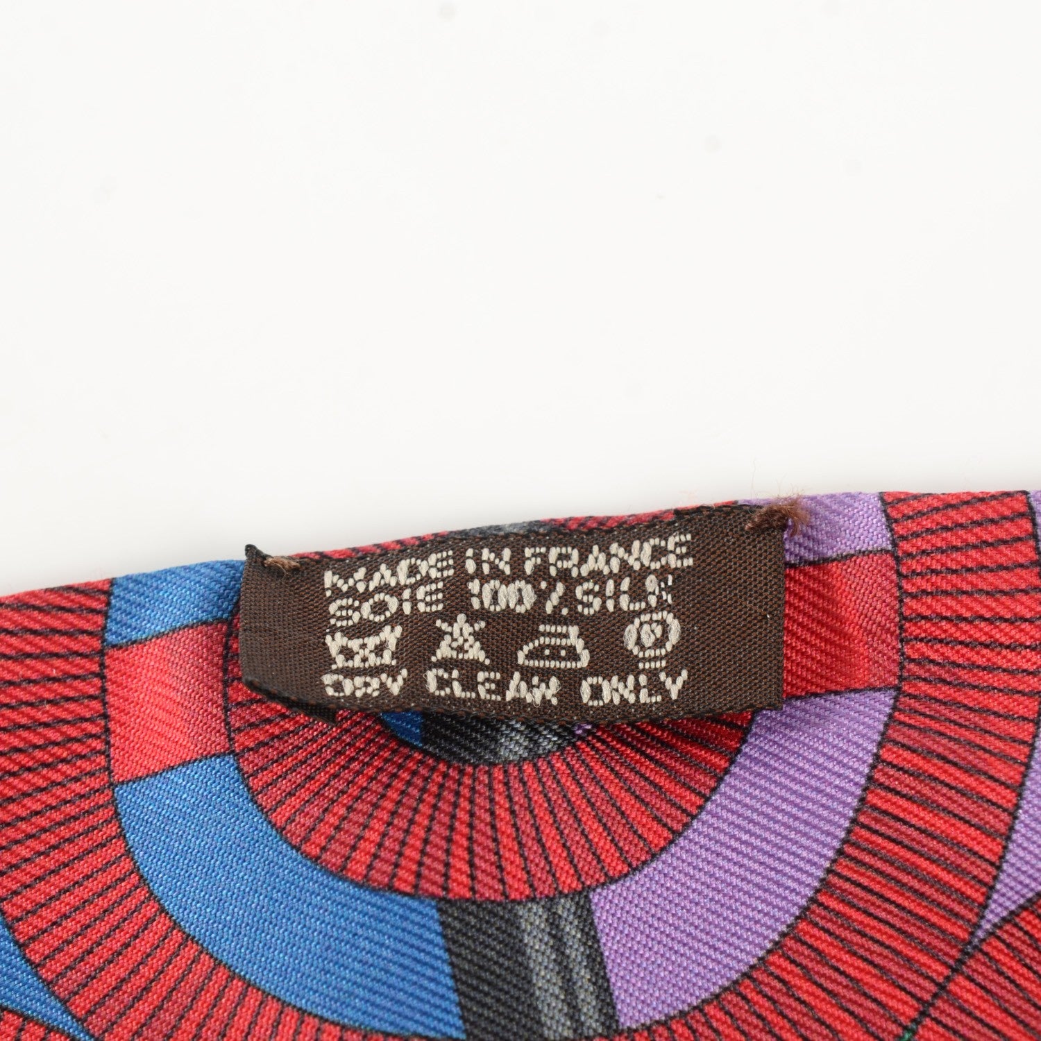 Hermes Silk Eperon d'Or Twilly Violet Jaune Vert 6 of 6