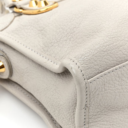 Balenciaga Chevre Gold Metallic Edge Hardware Mini City Gris Perle 13 of 18