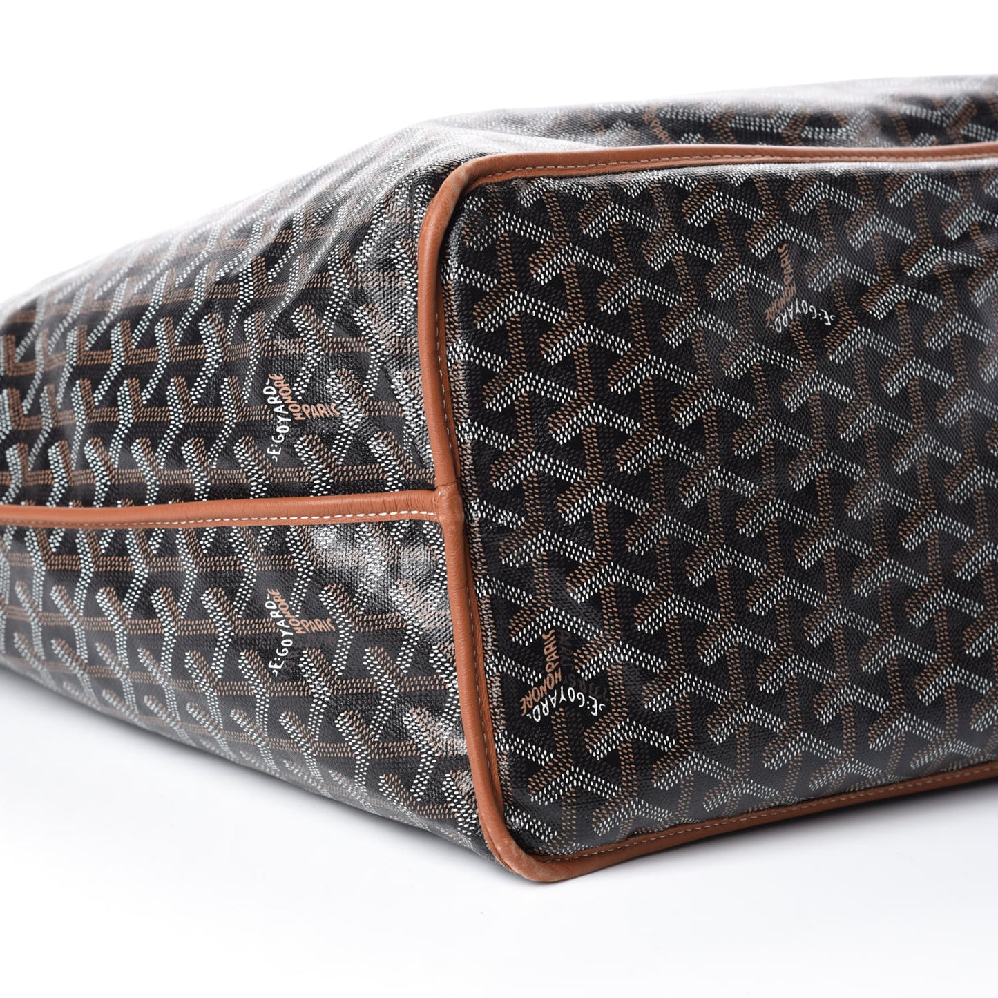 Goyardine Reversible Anjou GM Black Gold