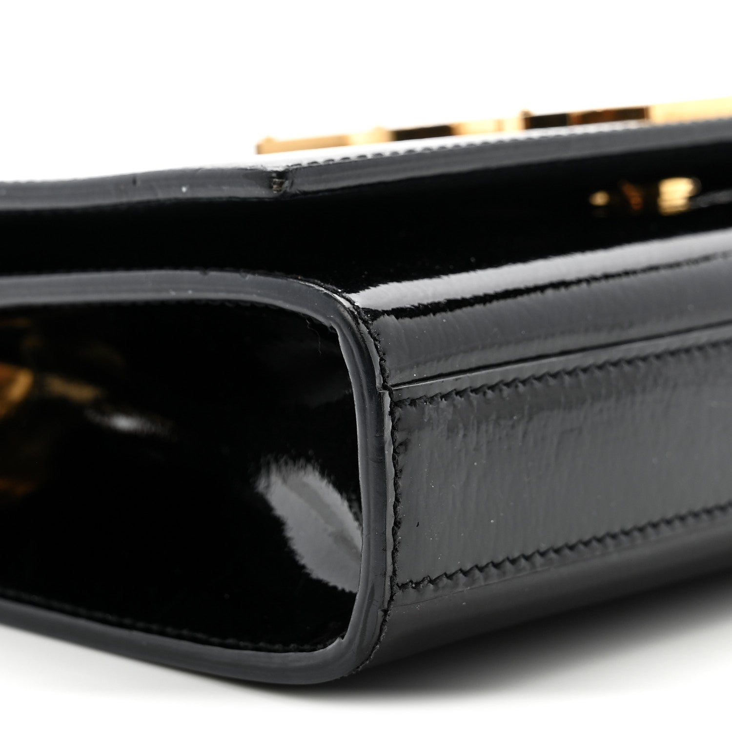 Saint Laurent Patent Small Monogram Kate Satchel Black 9 of 11