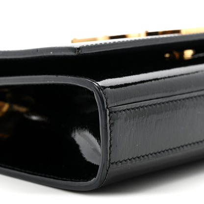 Saint Laurent Patent Small Monogram Kate Satchel Black 9 of 11