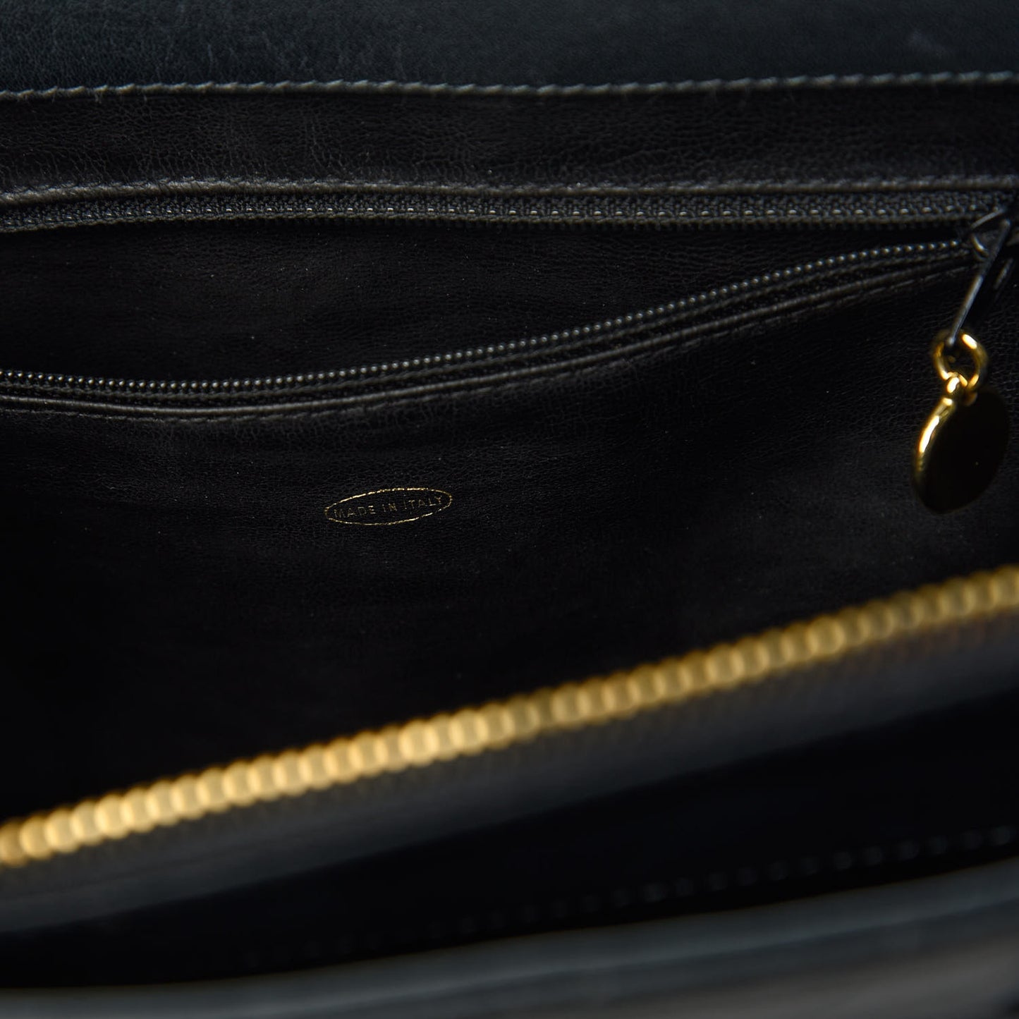 Lambskin Chevron Quilted Top Handle Bag Black
