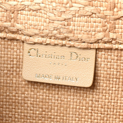 Christian Dior Raffia Cannage Medium Book Tote Natural 6 of 10