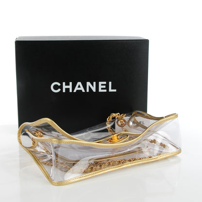 Chanel Vinyl Large Naked Flap Gold 4 of 7