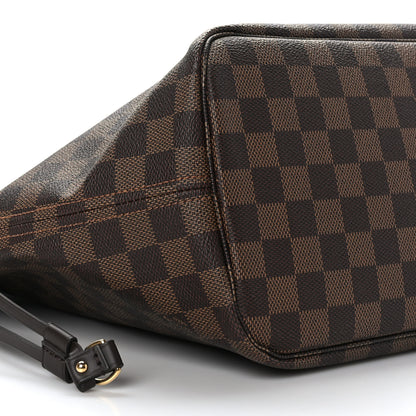 Louis Vuitton Damier Ebene Neo Neverfull MM Rose Ballerine 8 of 9