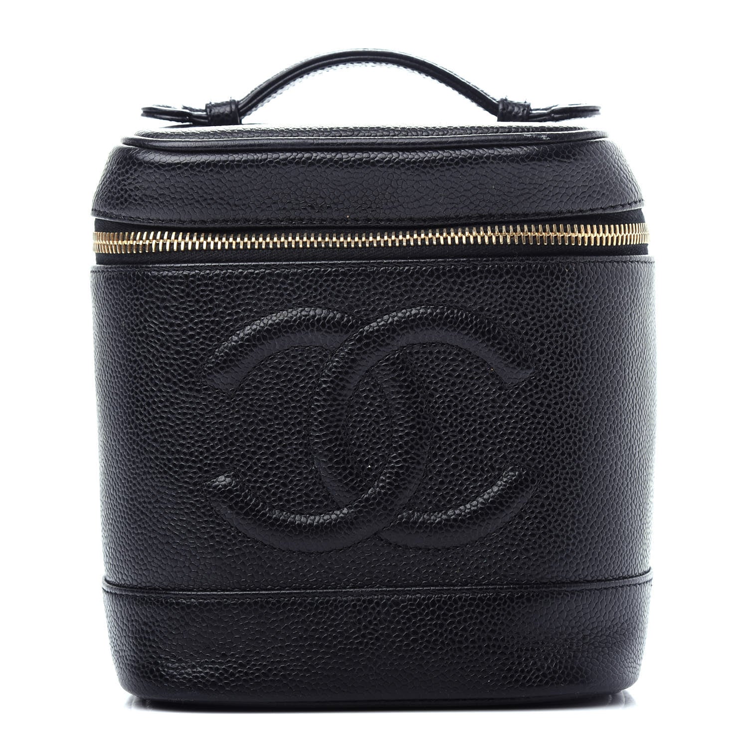 Chanel Caviar Cosmetic Vanity Bag Black 1 of 7