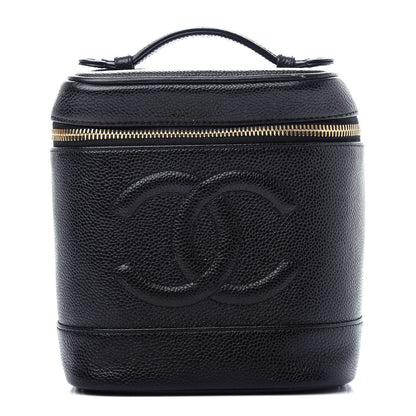 Chanel Caviar Cosmetic Vanity Bag Black 1 of 7